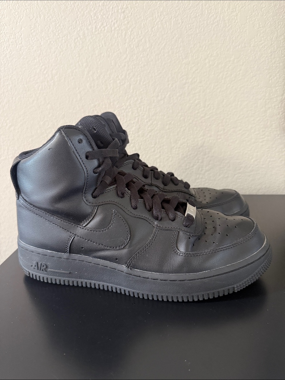 Nike AF1 All-Black High-Top Sneakers